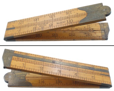 Stanley Rule & Level, No. 83 C: Two Foot/Four Fold Folding Rule