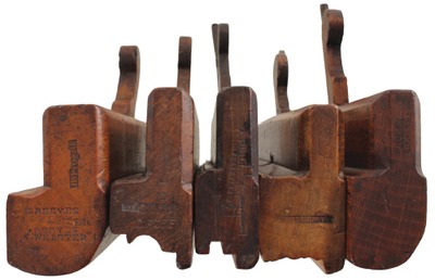 Assorted Makers: Five 18th C. English Molding Planes