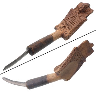 Unmarked, No. CK: Classic Native Amer. Crooked Knife