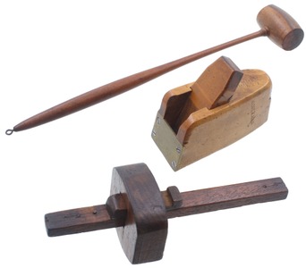 Assorted Makers: Three Small Exotic Wood Woodworking Planes
