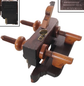 J. Kellogg, Amherst, Massachusetts: Unhdld. R'wood Plow Plane