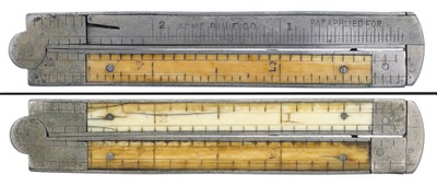 Acme Rule Company: Hogarty's Patent Caliper Folding Rule