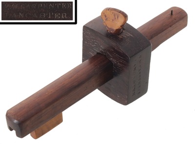 E.W. Carpenter, Lancaster, Pennsylvania: Rosewood & Boxwood Marking Gauge