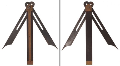 Unmarked: Unus. Double Blade Sliding "T" Bevel