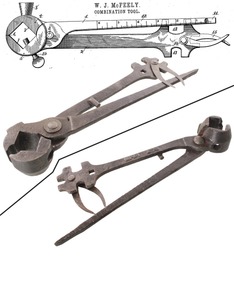 Mcfeely, William J./Mount Vernon,: Mc Feely's Patent Combination Tool