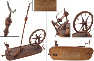 Jacquard, Joseph Marie/Paris, Fra: 18th Century Table Top Spinning Wheel