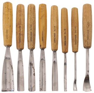 Pfeil Swiss Made, Langenthal, Switzerland: Wkg. Set Of Nine Clean Carving Tools