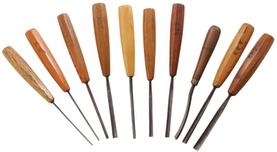 Buck Brothers, Millbury, Massachusetts: Set Of 10 Extra. Clean Carving Tools