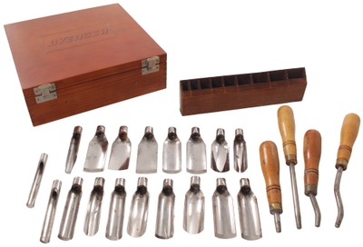 Adams & Nelson Company, Chicago, Illinois: Set Of Interch. Hdl. P'mkrs Gouges