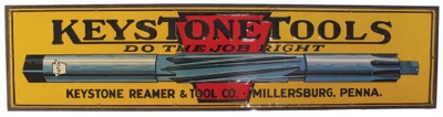 Keystone Reamer & Tool Company, Millersburg, Pennsylvania: "Keystone Tools" Advertising Sign