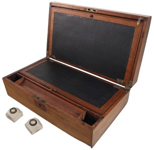 Unmarked: Early Walnut Veneer Lap Desk