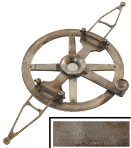 W.F. Stanley, 3 Great Turnstile, London, England: Precision German Silver Protractor